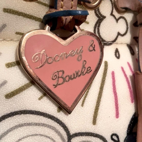 Dooney & Bourke Vintage Disney World Tassel Tote Crossbody Purse Shoulder Bag - Picture 6 of 15